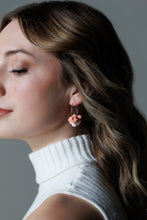 'Applause' - Floral Hoop Earrings