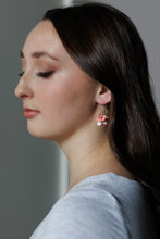 'Applause' - Floral Hoop Earrings