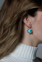 'Applause' - Floral Hoop Earrings