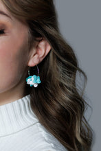 'Applause' - Floral Hoop Earrings