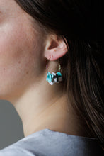 'Applause' - Floral Hoop Earrings