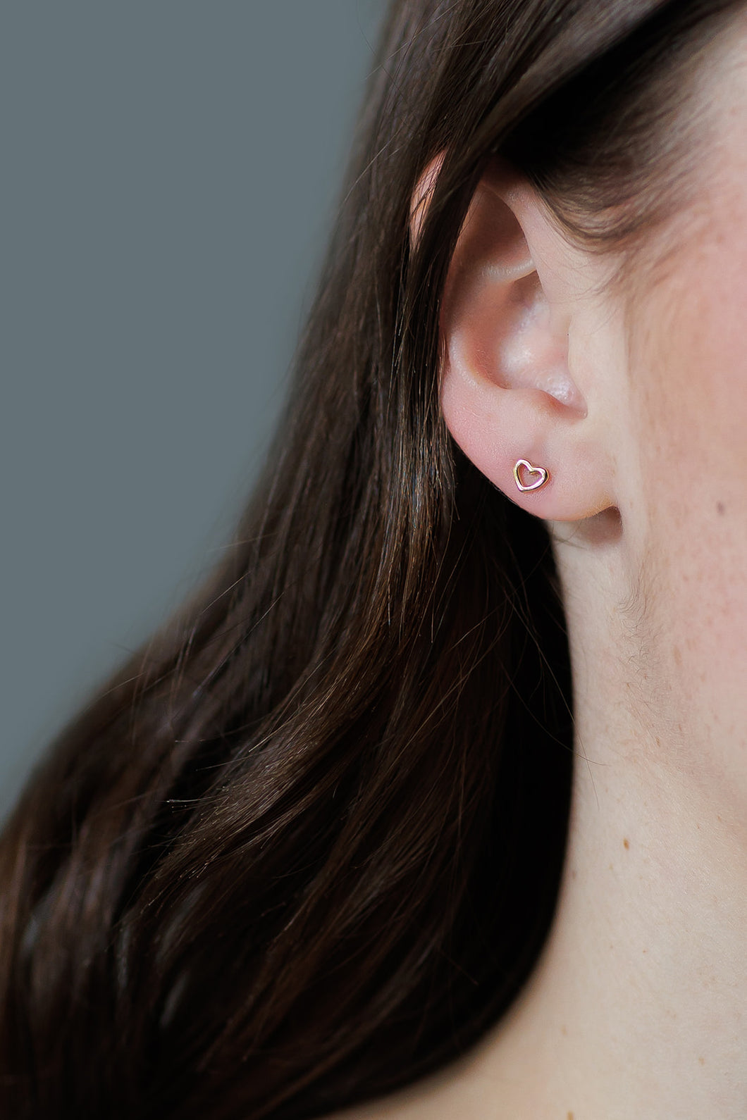 Mini Heart Stud Earrings