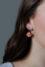 'Applause' - Floral Hoop Earrings
