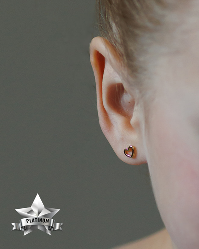 Mini Heart Stud Earrings