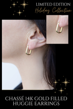 Chassé Huggie Earrings in 14K Gold Filled