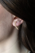Glissade In Gold Climber Earrings