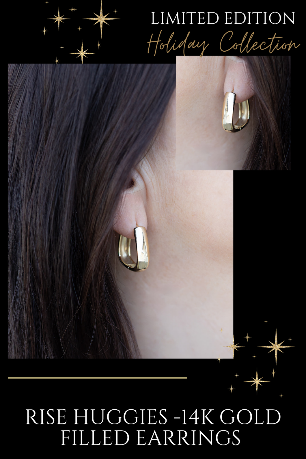 Rise Huggie 14k Gold Filled Earrings