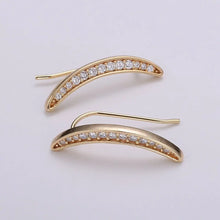 Glissade In Gold Climber Earrings