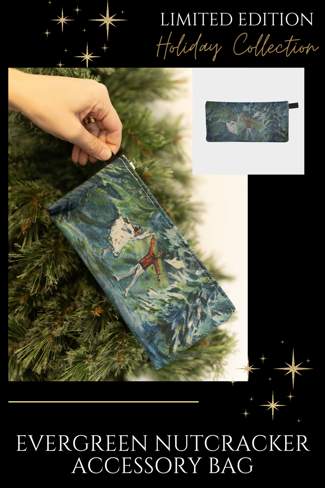 Evergreen Nutcracker Mini Bag