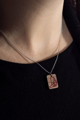 Ukrainian Red Boots Necklace