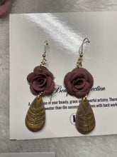 Floral & Leaf Drop Earring - SS