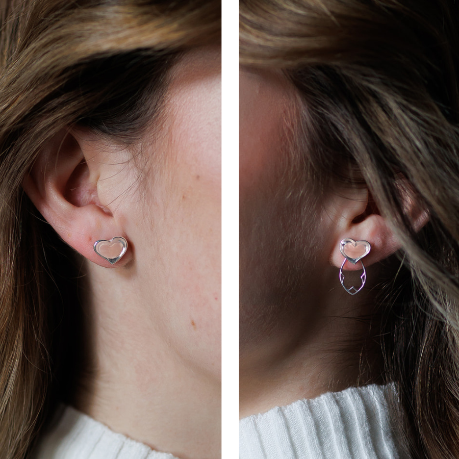 The Quick Change Heart Earrings