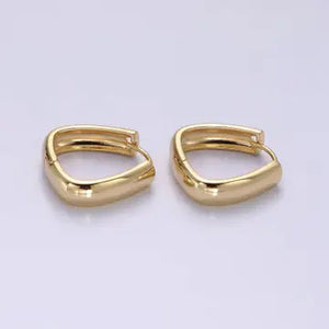 Triangle Huggie Earrings - GF