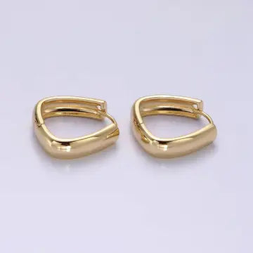 Triangle Huggie Earrings - GF