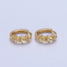 Piqué Petal Hoops