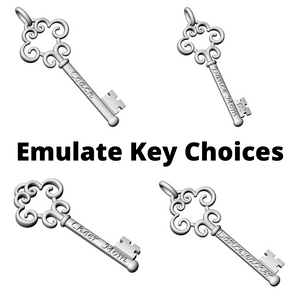 Emulate Diamond Key Necklace